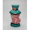 Fine Ceramic Fashion Lady Candy Cookie Jar by Dollymamas by