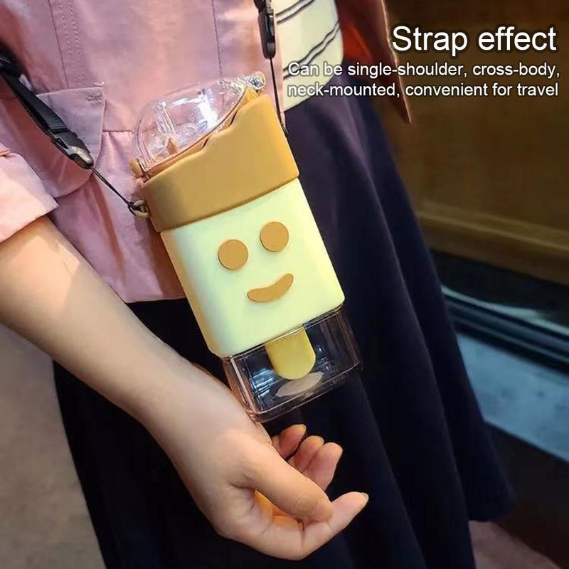 Cute Water Bottle for Kids Ice Cream Shape Water Cup