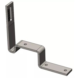 Magerack Stone-Coated Steel Roof Tile Hook Flashing for Solar Panel Installation - 10 Steel Roof Tile Hook with Flashing