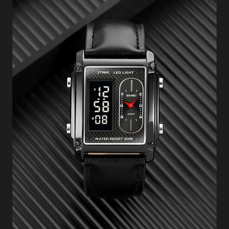 SKMEI 1868 Men Watch Professional 30M Water Resistant Double Display