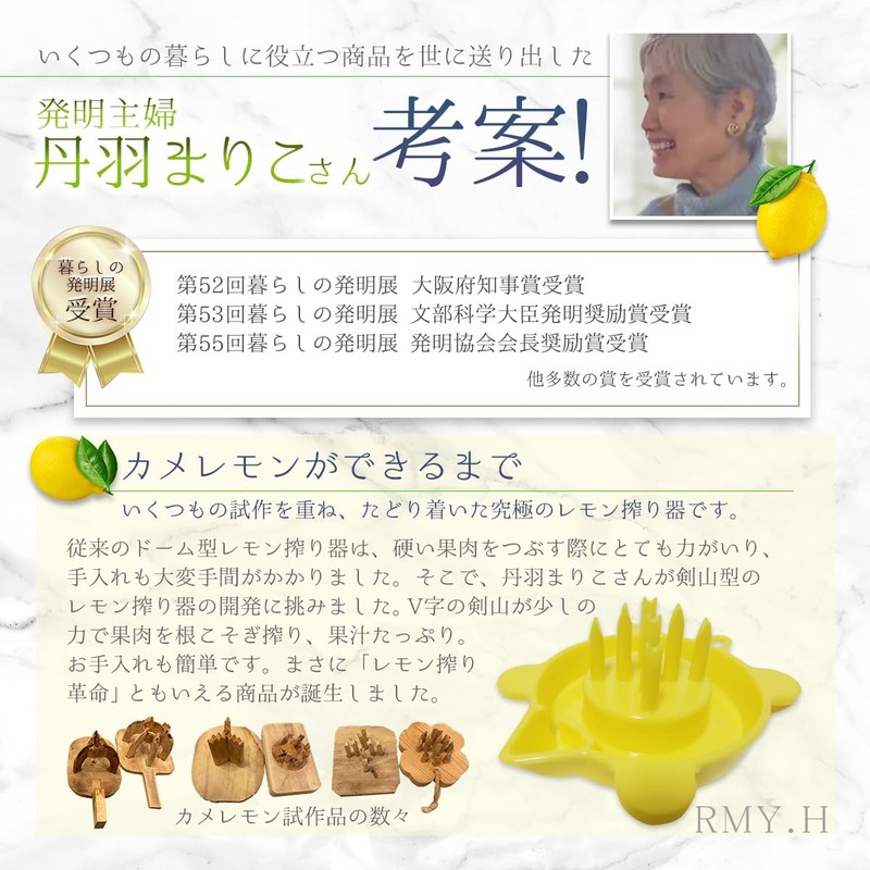 RMY.H (Invented Housewives Invent) Lemon Squeezer, Leading Edge in the