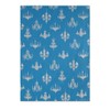Gift Wrap - Chandelier - Silver on Blue