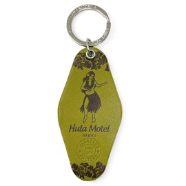 Standard Factory mkr-015 Motel Hotel Key Chain Genuine Leather Key Ring for Men and Women, green
