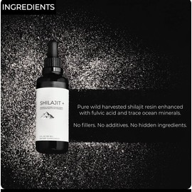 Himalayan Shilajit Drops: Detox, Boost, Brain. Fulvic Acid, Minerals. 2 FL OZ