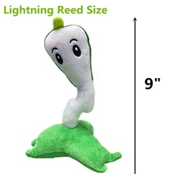 Suyudian 3 PCS PVZ Plant and Zombies Plush Plants Sets 1 2 Stuffed Soft Toys Imitator, Lightning Reed, Bubble Leaf Pot, PVZ Figure Doll,Great Gifts for Boys and Girls