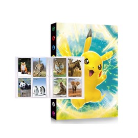 Scrapbook for Cards, 30 Pages Trading Cards Books, Trading Cards Album, Card Holder, Card Sleeves Folder, 4 Pockets per Page - Holds 240 Cards (YUP-4)