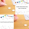 JANYUN 140 Pcs Double Sided Sticky Dots Removable Round Putty