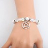 FUSTMW AA Recovery Bracelet Sobriety Gift Alcoholics Anonymous Gift AA