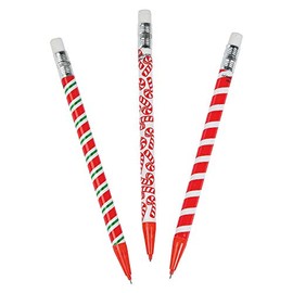 Candy Cane Mechanical Pencils for Christmas - Set of 24 - Classroom Supplies and Stocking Stuffers