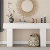 63 Inch Long Console Table for Entryway, Farmhouse Wood Rectangular