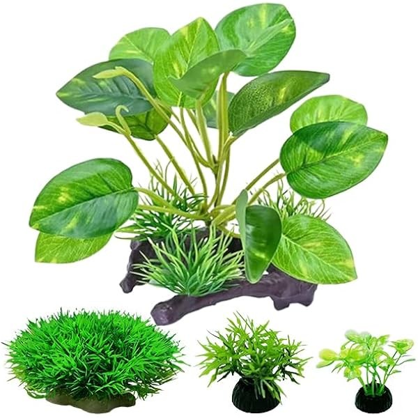 Reptile Plants for Terrarium, Aquarium Fish Tank Artificial Plants, Amphibian