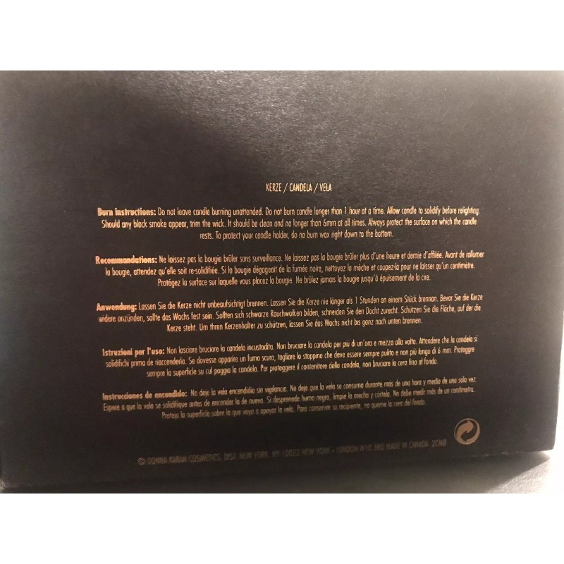 Donna Karan Black 4-wick Candle ESSENCE 3 Wenge NEW IN