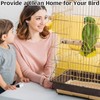 Bird Cage Cleaner with Front and Back Brushes, Cleaning Scraper