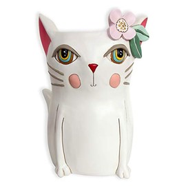 Allen Designs Pretty Kitty Cat Planter 8 inches x 5 inches