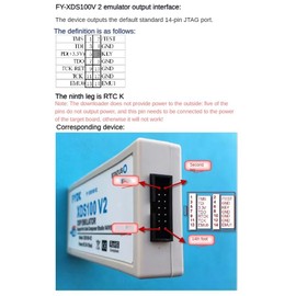 Mecerypt Emulator Programmer XDS100 XDS100V2 JTAG Debugger Suitable for TI ARM9 A8 TMS320 TI CCS5-CCS10 Easy to Use