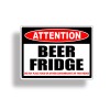 Real Sticky Beer Only Fridge Sticker Refrigerator Man Cave Bar