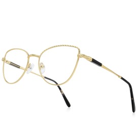 RB. Pilot Retro Cateye Reading Glasses for Women Blue Light Blocking Computer Glasses Spring Hinge Readers
