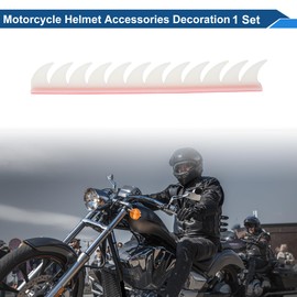 REPAIROCK Motorcycle Helmet Accessories Decoration Toothed Comb Head for Motorcycle Bicycle Skiing Helmets Luminous Color Plastic PU Glue 1 Set