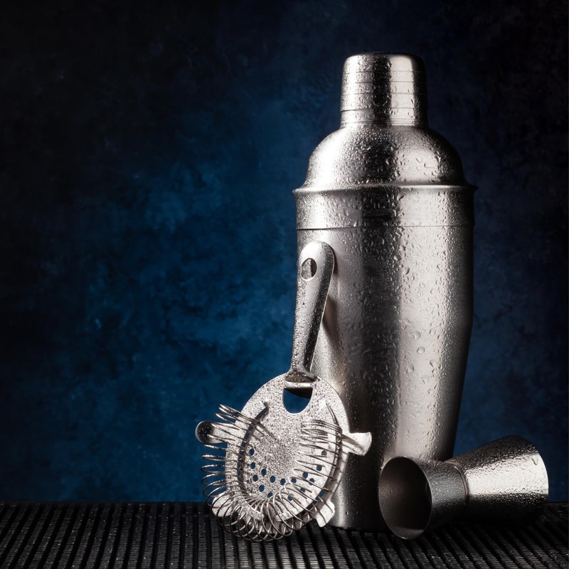 Cocktail Strainer Stainless Steel Bar Strainer Professional 4 Prong Strainer