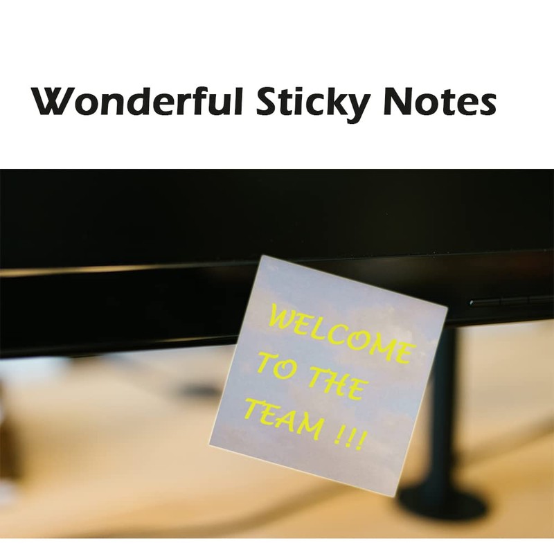 AWEELON Sticky Notes Set Self-Stick Pads Notes Memo Notes for
