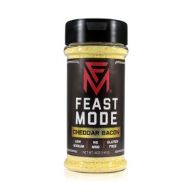 Cheddar Bacon - Feast Mode Flavors - Low Sodium, No MSG, Gluten Free, All Natural, Meal Prep Seasoning, Healthy, Smokey Flavor