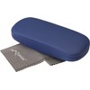 TOPSIDE Hardcase Soft Touch Glasses Case with Microfibre Cloth, blue