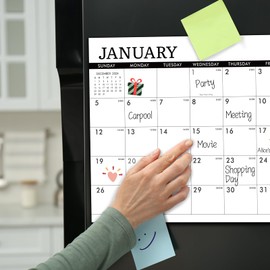Magnetic Calendar for Refrigerator, 2025-2026 Calendar from JAN. 2025 to DEC. 2026, 24 Monthly Calendar for Fridge, 8''x10'',Refrigerator or Whiteboard, Big Enough and Sturdy, Simple Design