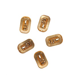 Veulrn 5Pcs NFC Flash Nail Sticker LED Bare Chip Intelligent Luminous Nail Lamp Nail Sticker Enhancement, Red Light