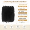 12 Inch Afro Kinkys Bulk Human Hair for Dreadlocks Extensions