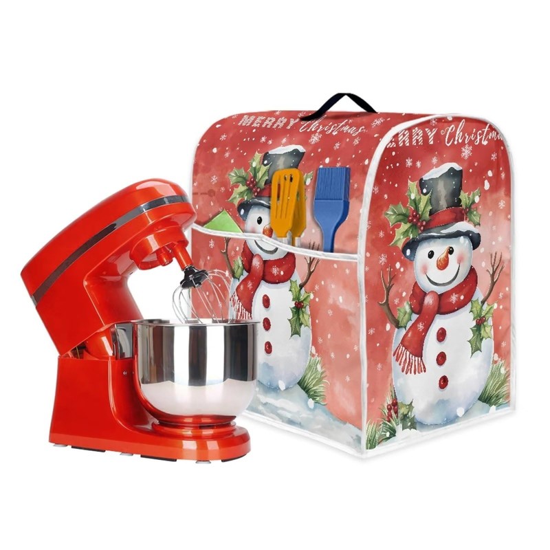 Eheartsgir Christmas Snowman Kitchen Aid Covers for Stand Mixer Water-Resistant