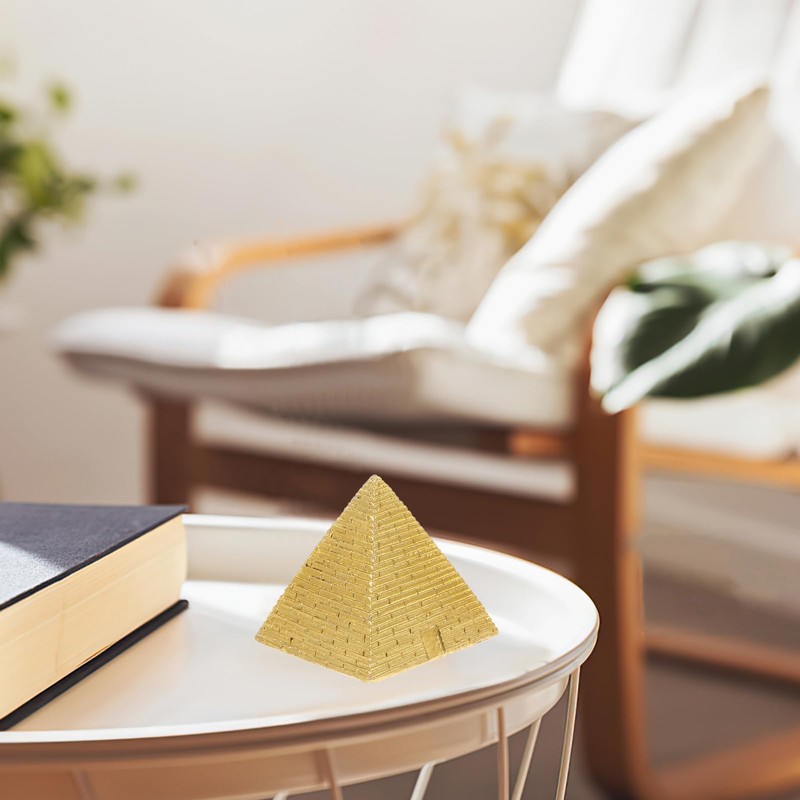 IMIKEYA Pyramid of Resin Model Unique Birthday Wedding or Housewarming