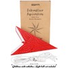 BRUBAKER 60 cm Paper Christmas Star for Hanging - Window