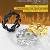 PROSTEEL Gold Ring For Men Hip Hop Jewelry Stainless Steel