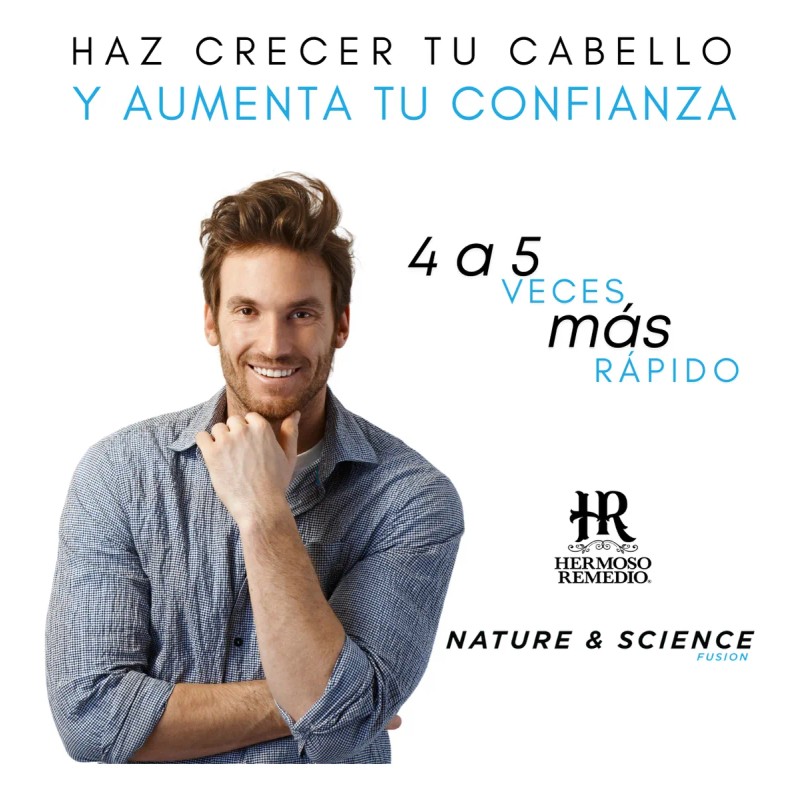 3 Shampoo Anticaida Crecimiento Caspa Reparador Hombre 7en1