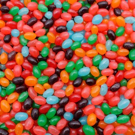 jolly Rancher Jelly Beans 4 lb – 6 Bright Fruit Flavors, Soft and Chewy Candy, Bulk, Resealable Bag