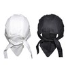 Set of 4 Black or White Food Service Skull Cap