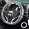 200pcs Disposable Steering Wheel Covers,Disposable Steering Wheel Protector with Elastic,