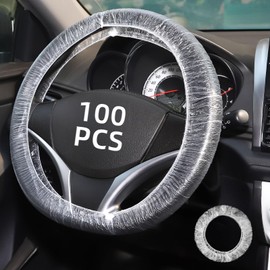 200pcs Disposable Steering Wheel Covers,Disposable Steering Wheel Protector with Elastic, Applicable to Cars, Trucks, Vans
