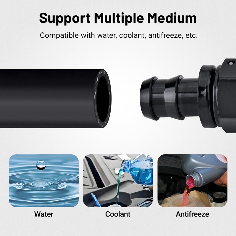 EVIL ENERGY 3/8" Heater Hose Coolant Radiator Straight 100PSI SAE