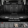 CAR PASS Waterproof Leather Back Seat Covers, Nappa PU Leather