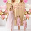Dusty Pink Baby Shower Decorations for Girl,Welcome Baby Banner with