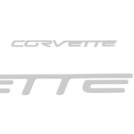 Corvette Vinyl Rear Bumper Letter Decals : 2005-2013 C6, Z06, ZR1, Grand Sport (Metallic Gold)