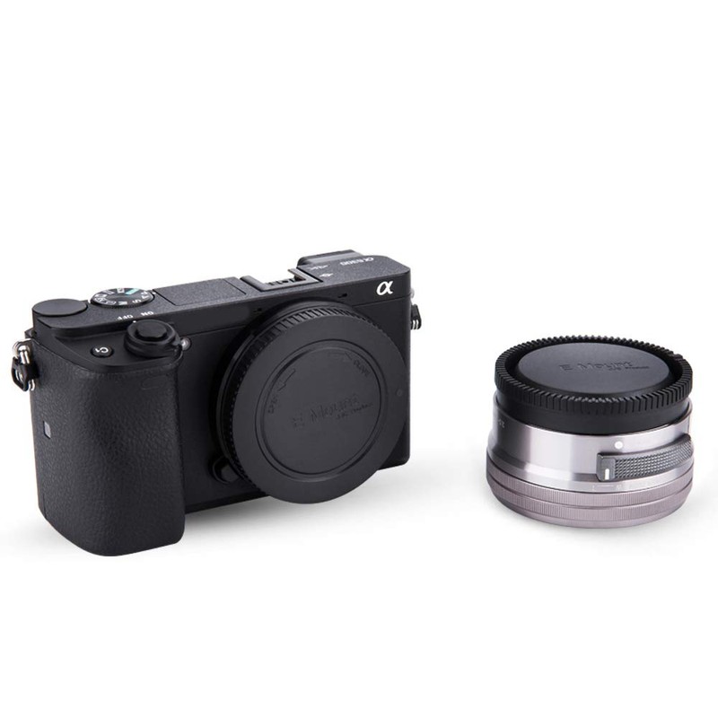 JJC Housing Cap + Rear Lens Cap for Sony E