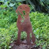 My Metal Rescue Corten Steel Labrador Retriever Dog Silhouette Yard