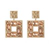 Clearine Square Statement Earrings Art Deco Sparkly Rhinestone for Women