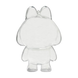 Protective Case Compatible with Crybaby Display Box Hard Acrylic Doll Cover Accessories with Keychain fit for Crybaby Crying Again Series Case Clear an Extra Rope Included（Doll Not Include）