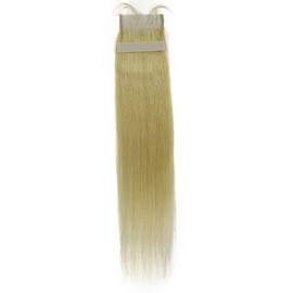 LUXLUXE Lina 4X5" HD Lace Closure straight 18" Light Blonde 100% Human Hair