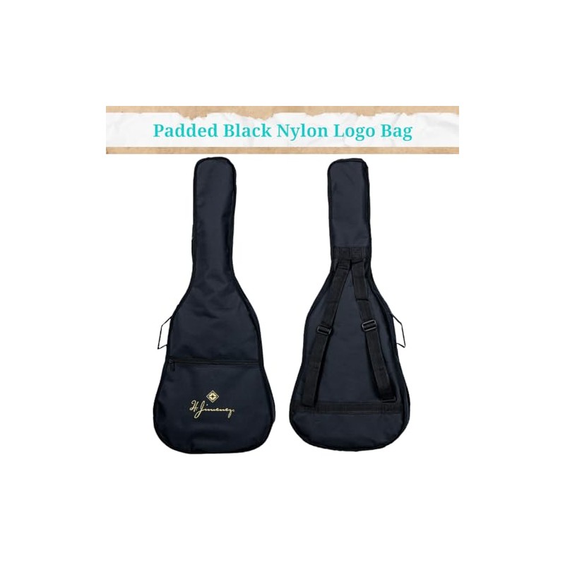 H. Jimenez 6 String Acoustic Guitar, Right, Tan (LGR100S)