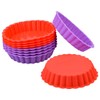 FUNBAKY Silicone Quiche Pan, Mini Pie Pan Non-stick Round Silicone