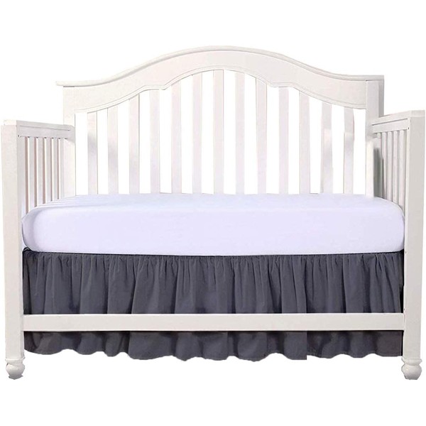 Crib Bed Skirt 28” x 52” with 14” Drop –
